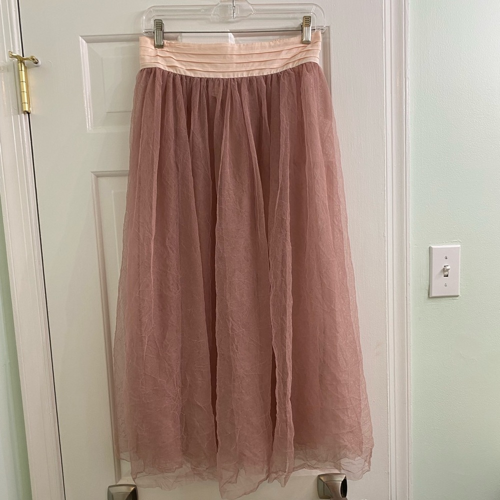 Free People Pink Tulle Skirt M